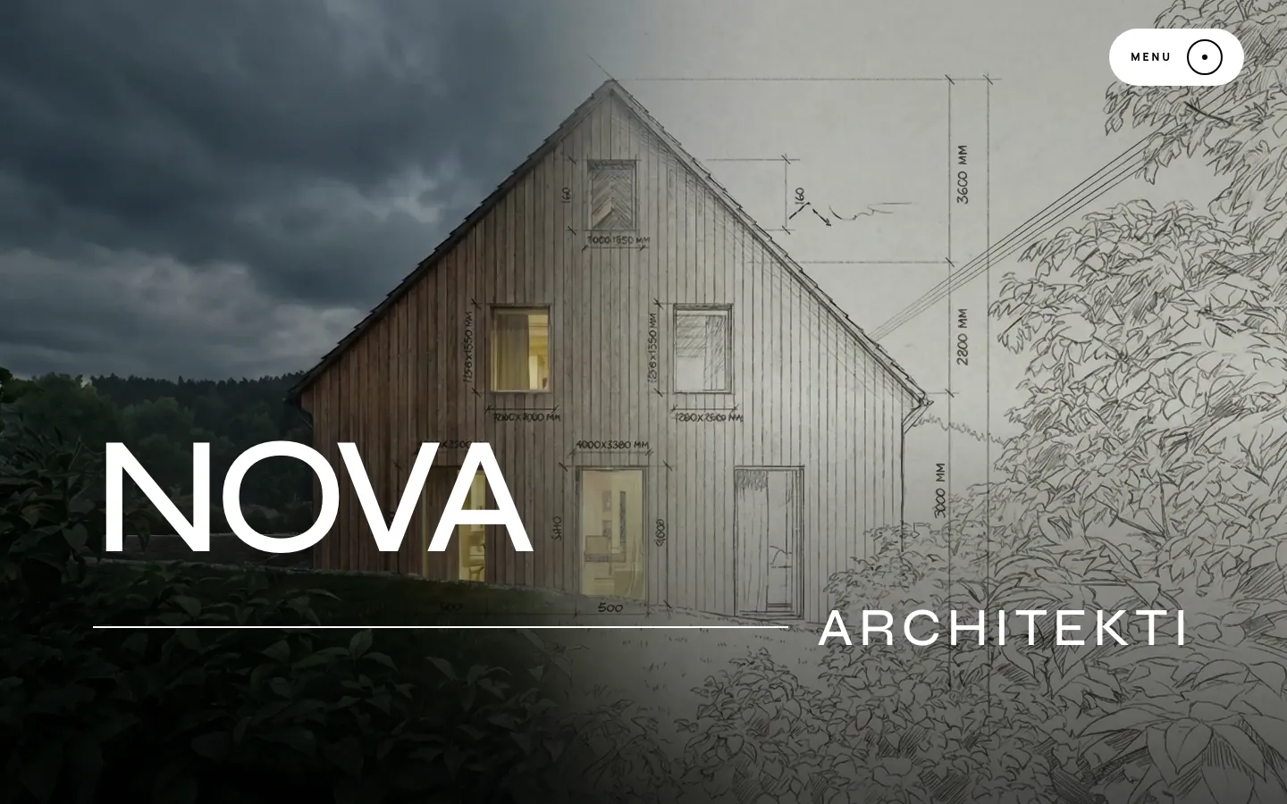 Ukázka webu NOVA Architekti